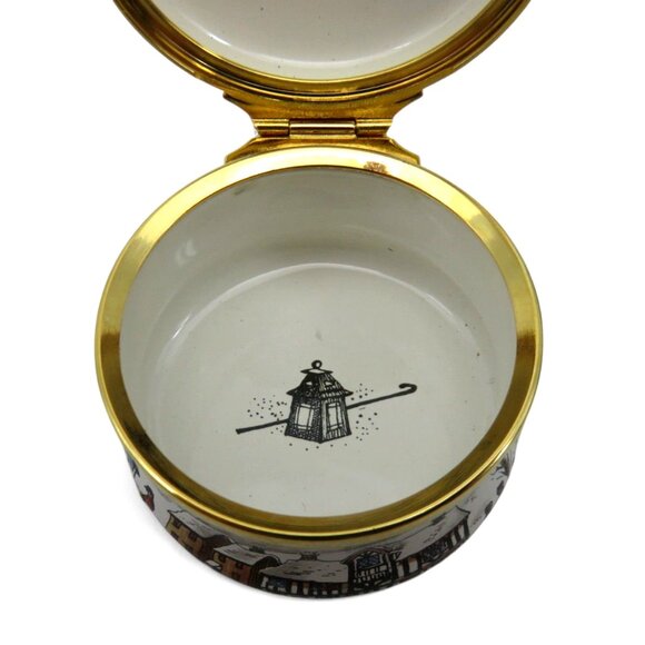 HALCYON DAYS Enamels Christmas 80s Trinket With Original Case - Picture 7 of 10